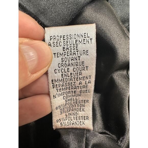 Jessica McClintock Black Ruched V-Neck Evening Party Dress Size 10 - Picture 4 of 7